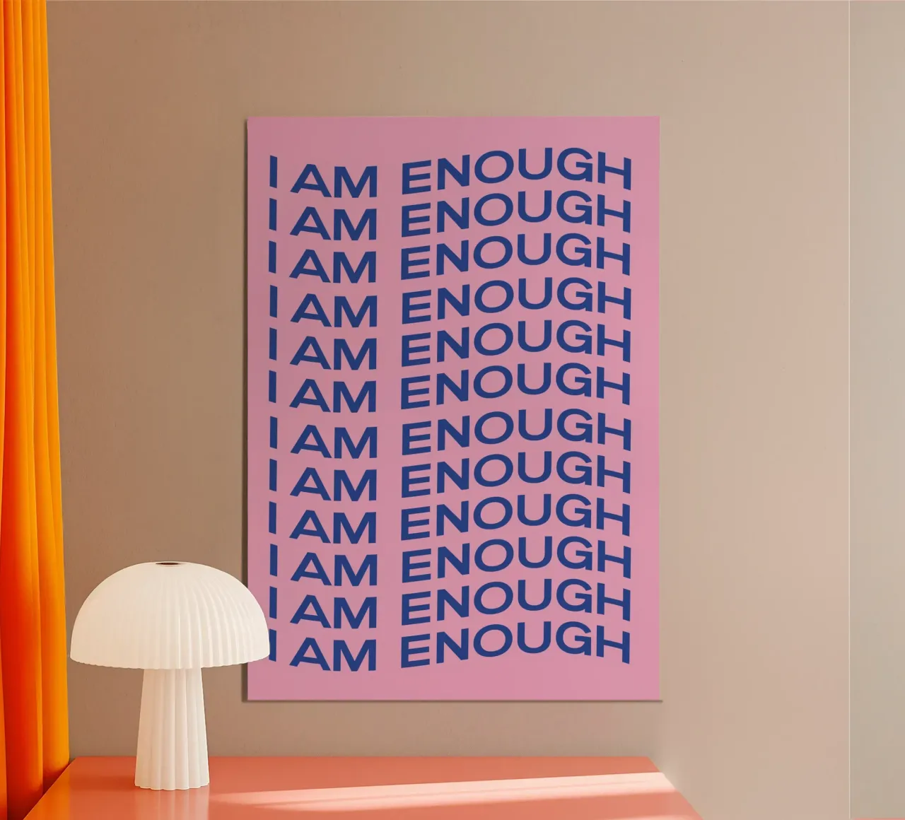 Soy suficiente, Citas positivas, Motivación hahnemühle de pdigitalprints