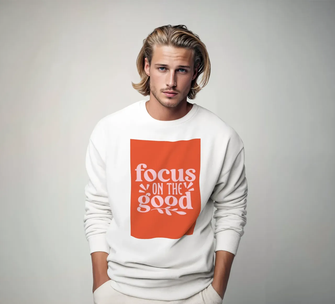 Focus on the good, motivational quote, positive sayings sweatshirt by pdigitalprints