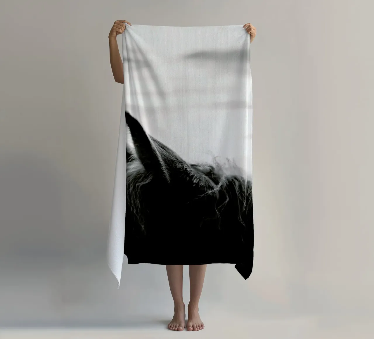 Listen beach towel by treechild