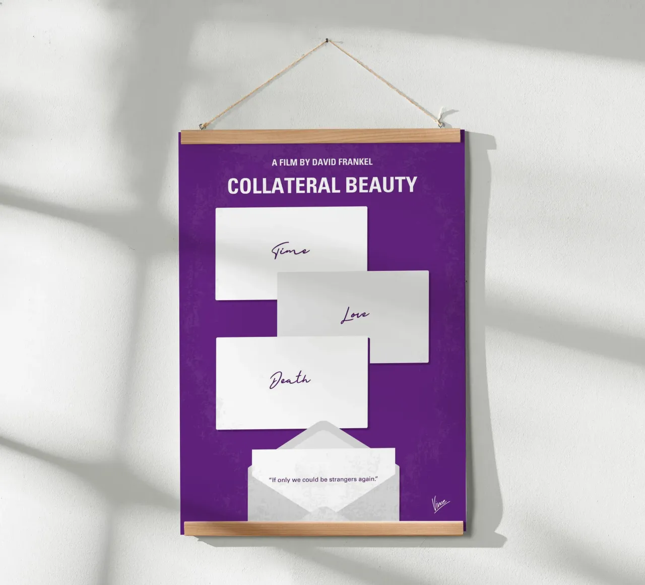 No1439 My Collateral Beauty minimal movie poster poster con telaio in alluminio da Chungkong
