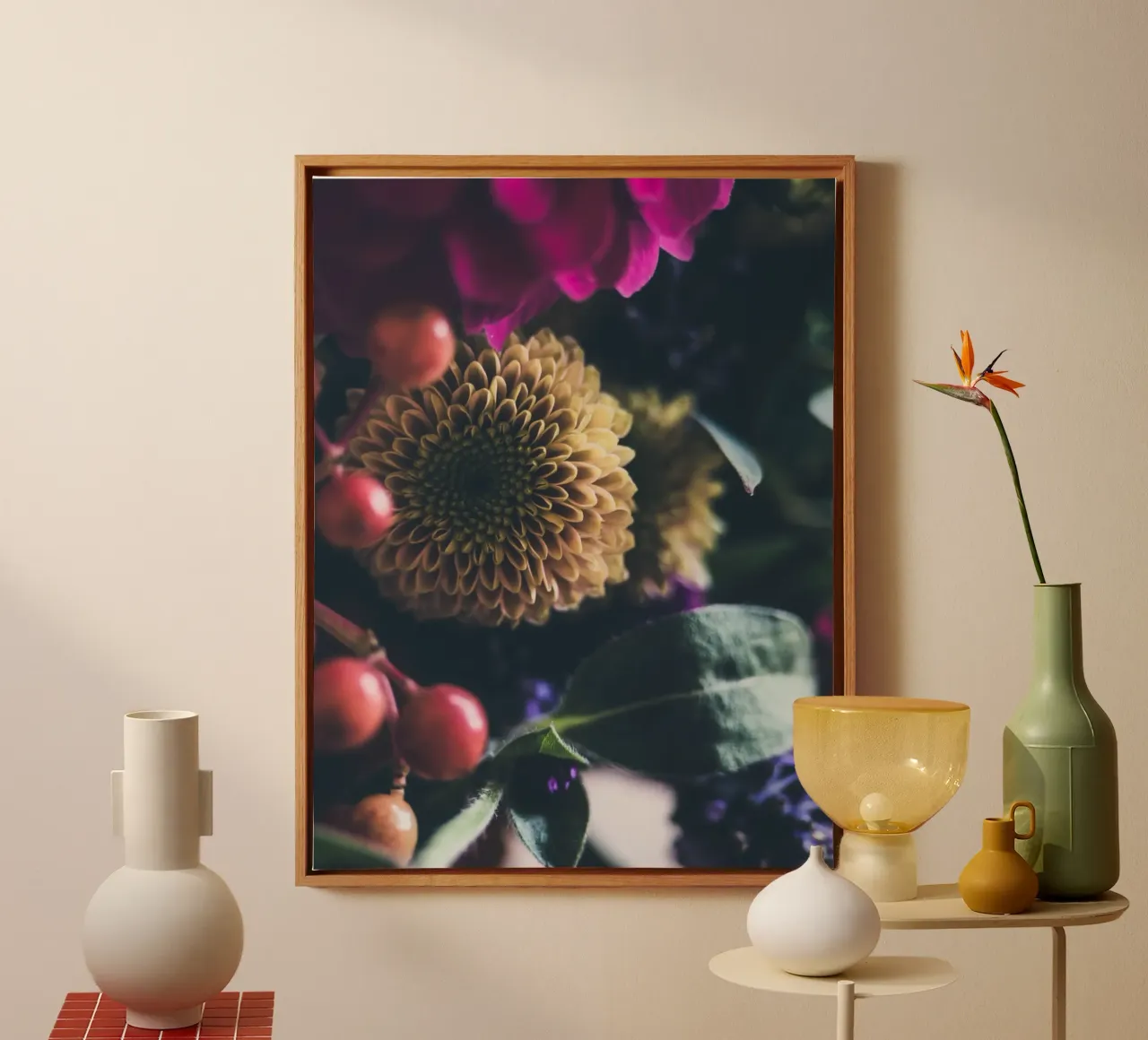 Blumen tela con Cornice a cassetta da Flo Klein