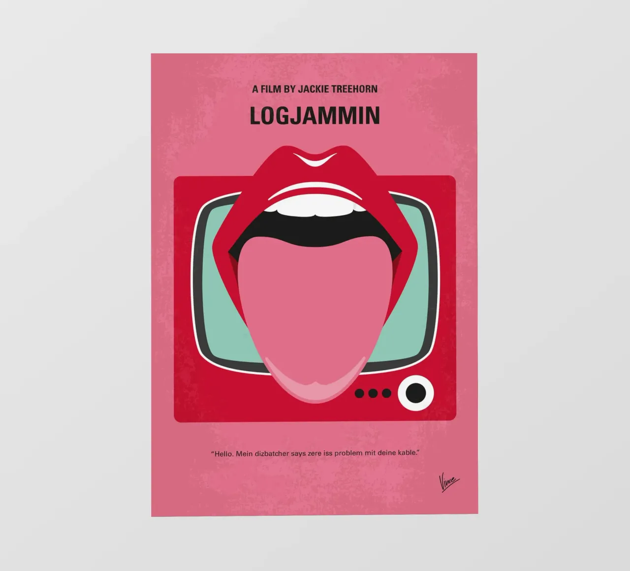 No1440 My Logjammin minimal movie poster pellicola backlit da Chungkong