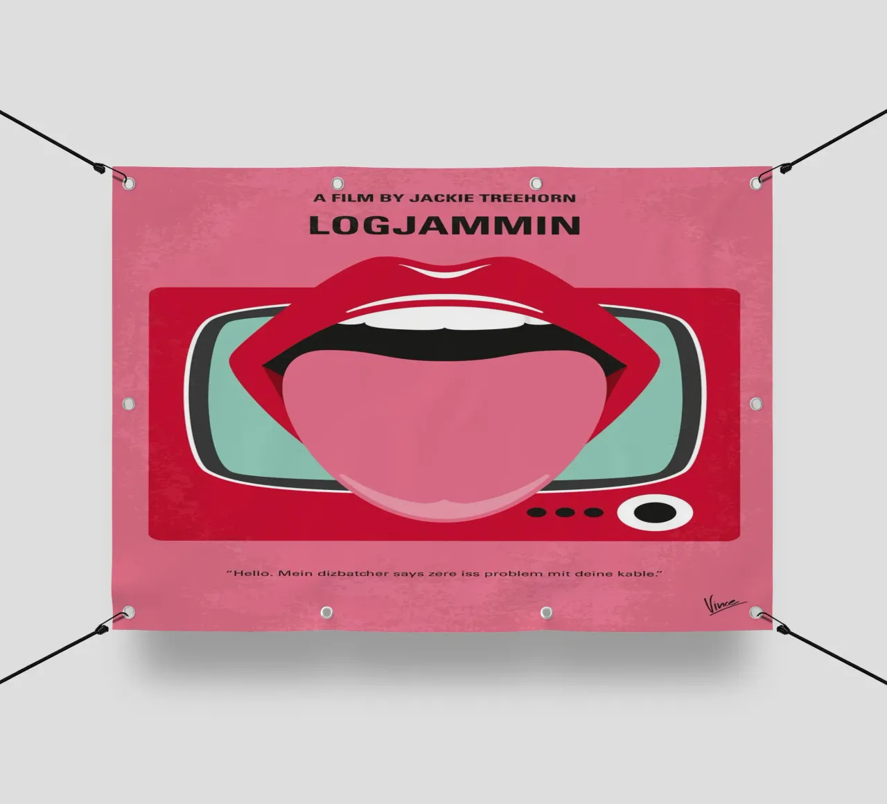 No1440 My Logjammin minimal movie poster telo in pvc da Chungkong