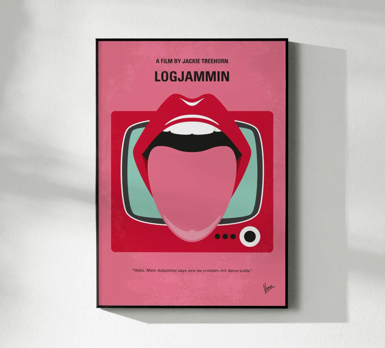 No1440 My Logjammin minimal movie poster plexiglass da Chungkong
