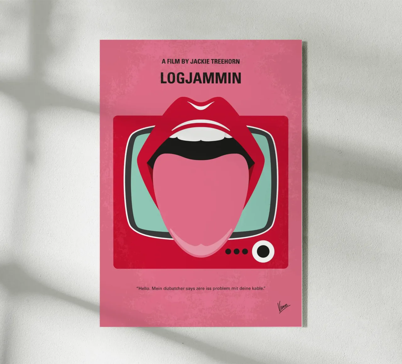 No1440 My Logjammin minimal movie poster plexiglass da Chungkong