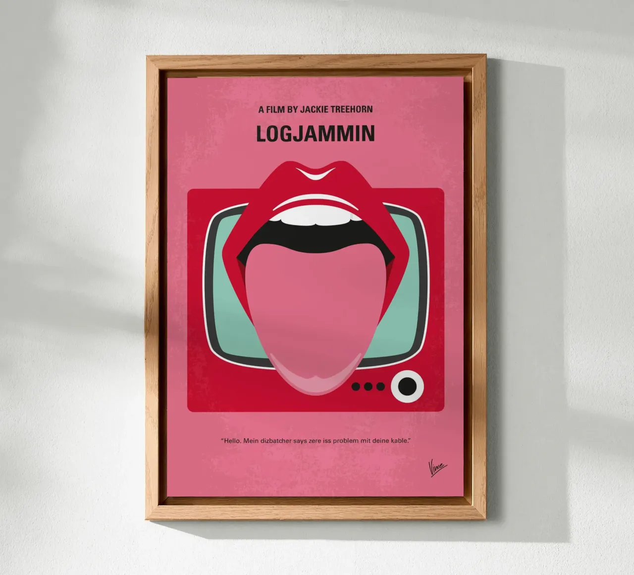 No1440 My Logjammin minimal movie poster alluminio dibond da Chungkong