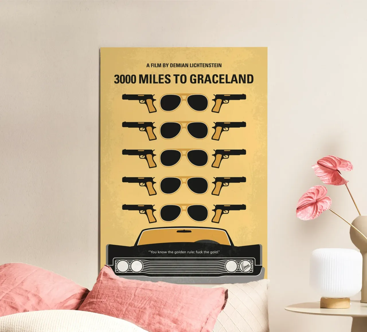 No1441 My 3000 Miles to Graceland minimal movie poster Poster von Chungkong
