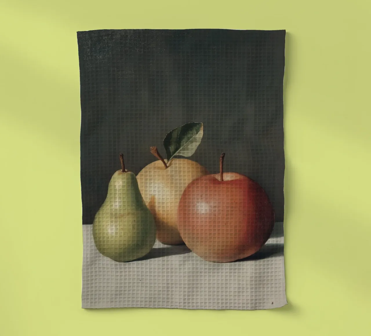 Natura morta di pere e mele canovaccio da cucina da Melloi Art Print
