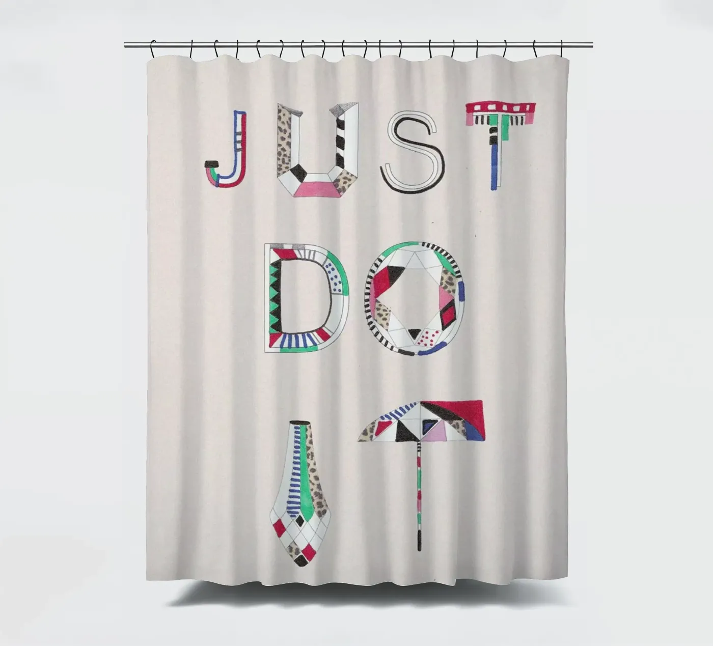 Just do it douchegordijn van Vasare Nar