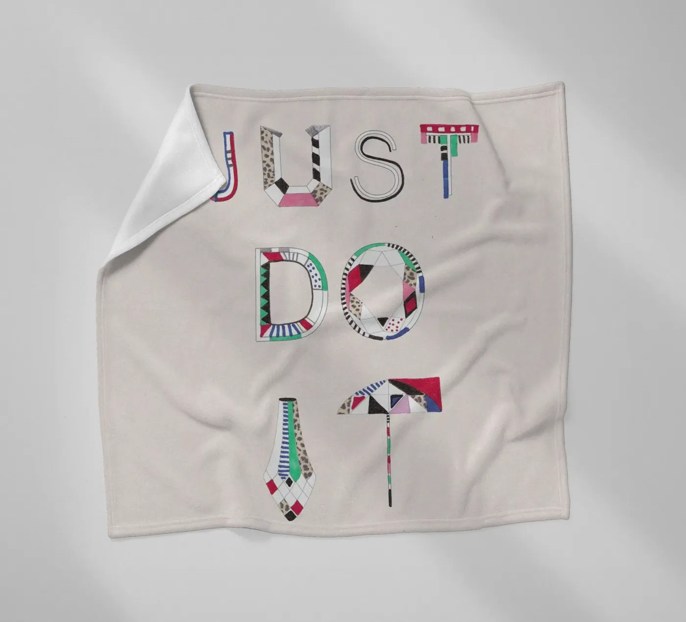 Just do it fleece blanket by Vasare Nar