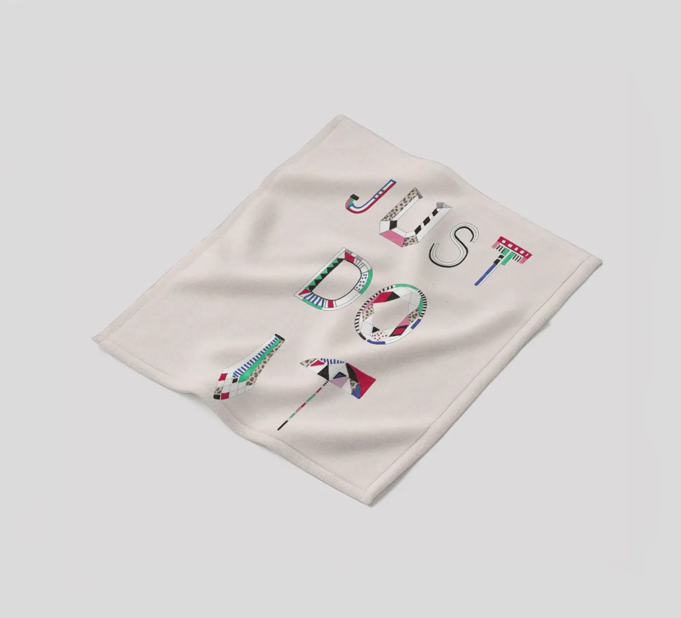 Just do it fleece blanket by Vasare Nar