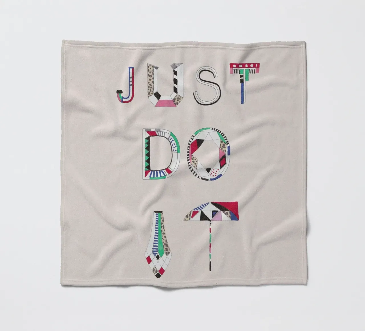 Just do it fleecedeken van Vasare Nar