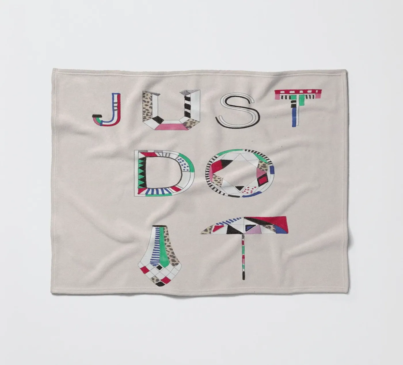 Just do it fleece blanket by Vasare Nar