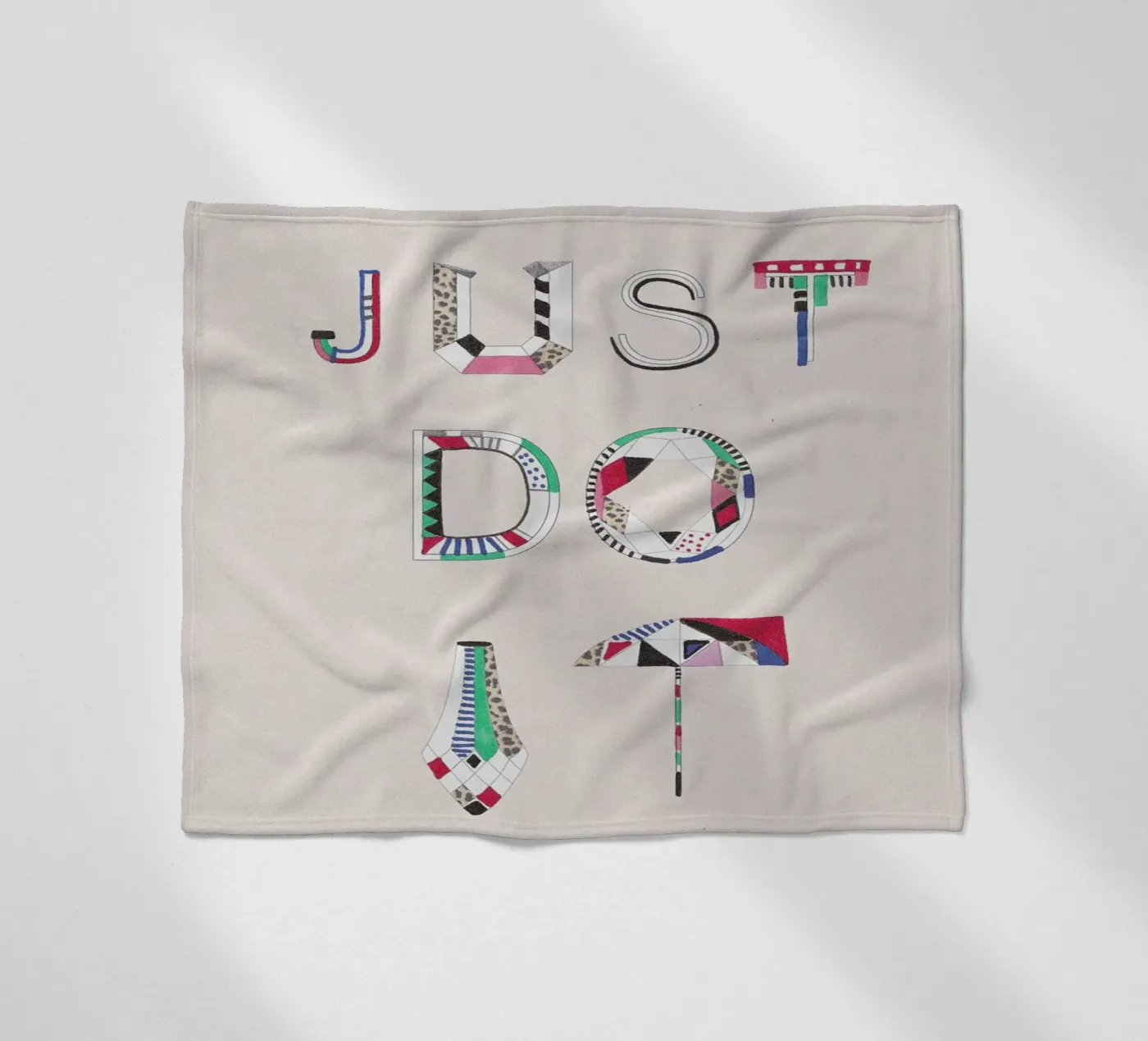 Just do it fleece blanket by Vasare Nar