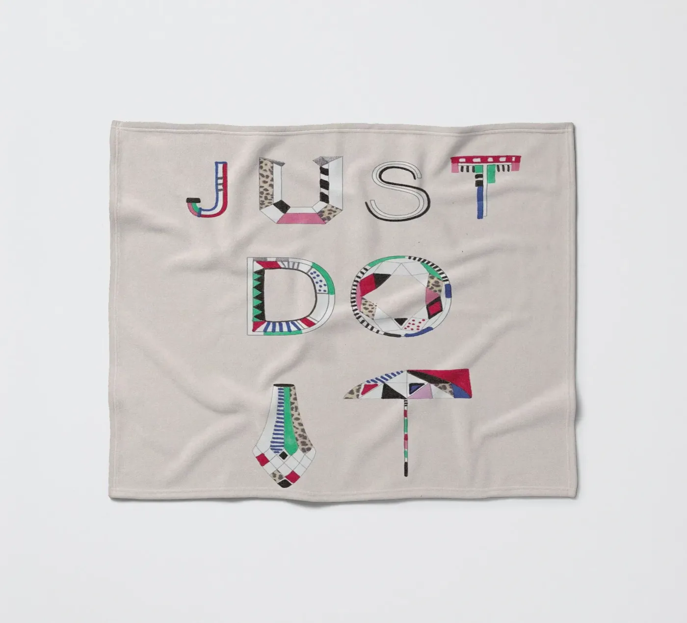 Just do it fleece blanket by Vasare Nar