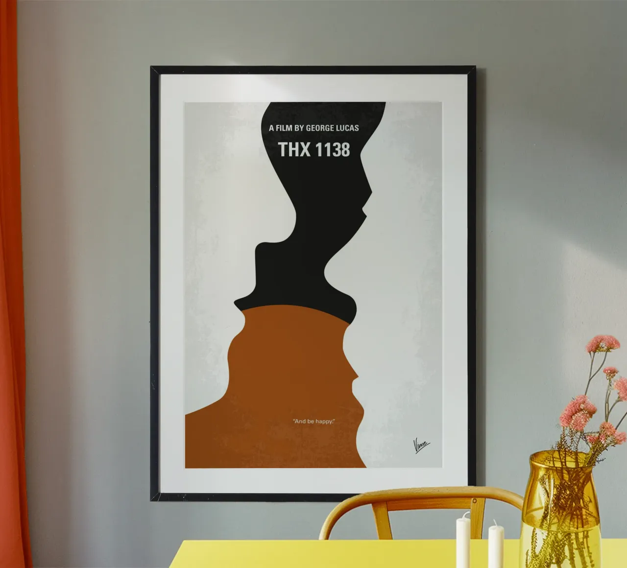 No1442 My THX 1138 minimal movie poster poster con telaio in plastica da Chungkong