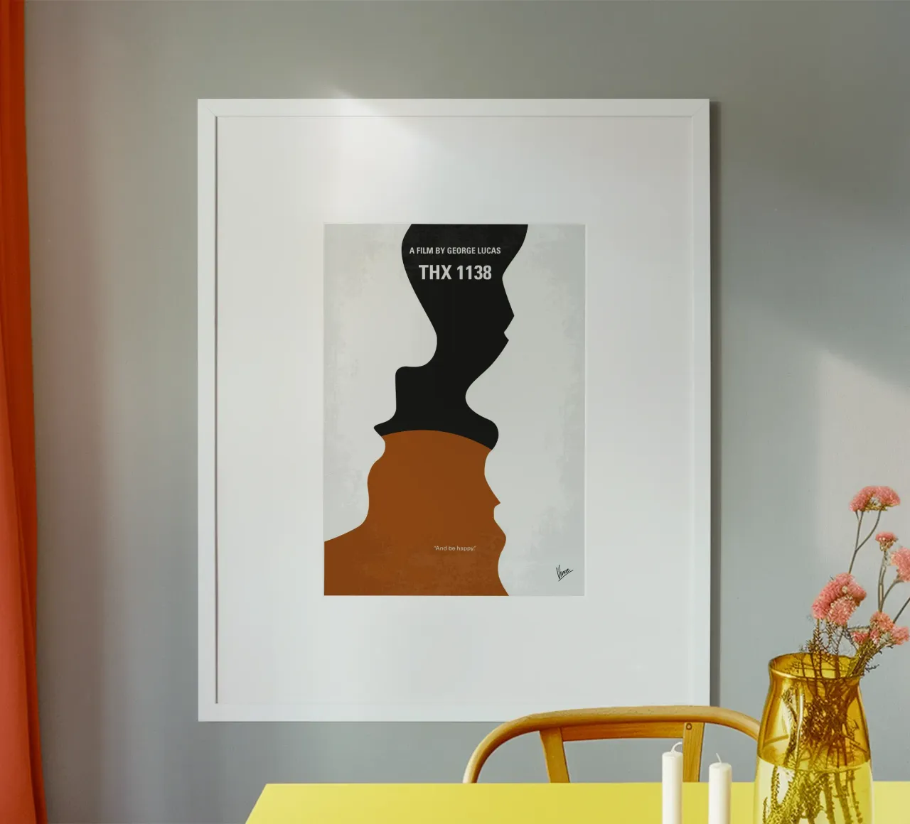 No1442 My THX 1138 minimal movie poster poster con telaio in plastica da Chungkong