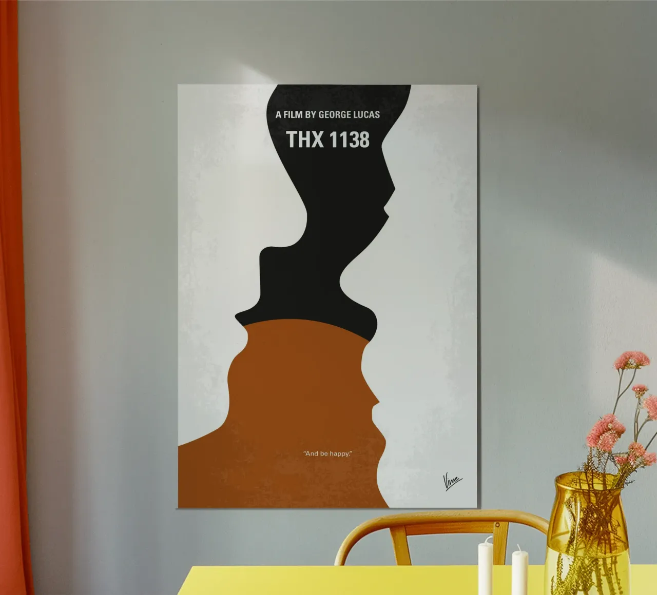 No1442 My THX 1138 minimal movie poster poster con telaio in plastica da Chungkong