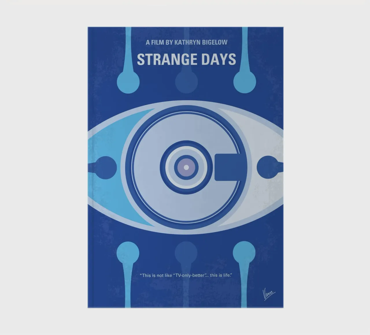 No1446 My Strange Days minimal movie poster notebook by Chungkong