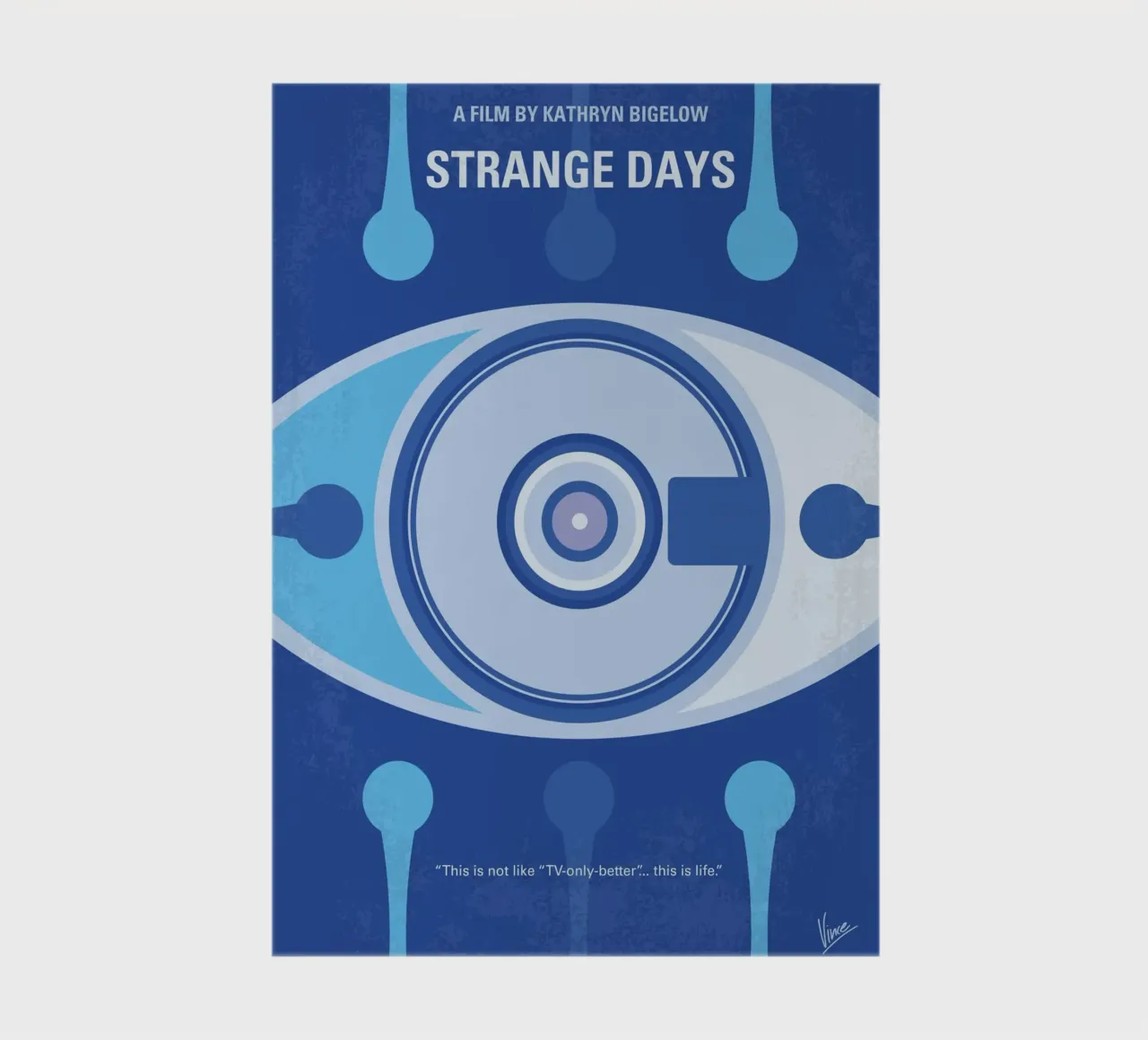 No1446 My Strange Days minimal movie poster notebook by Chungkong