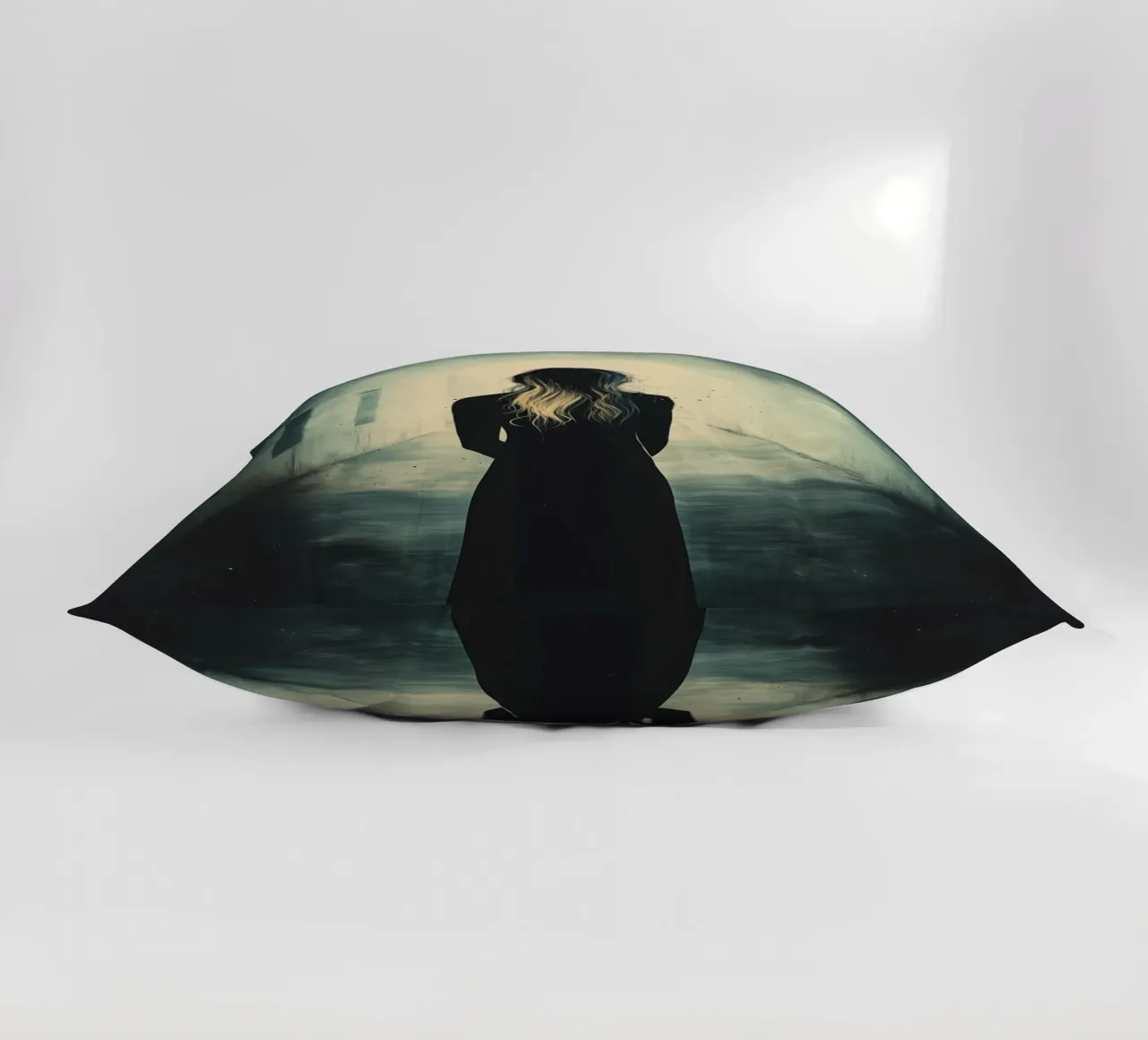 Dreamy darkness decorative cushion by Synthaira