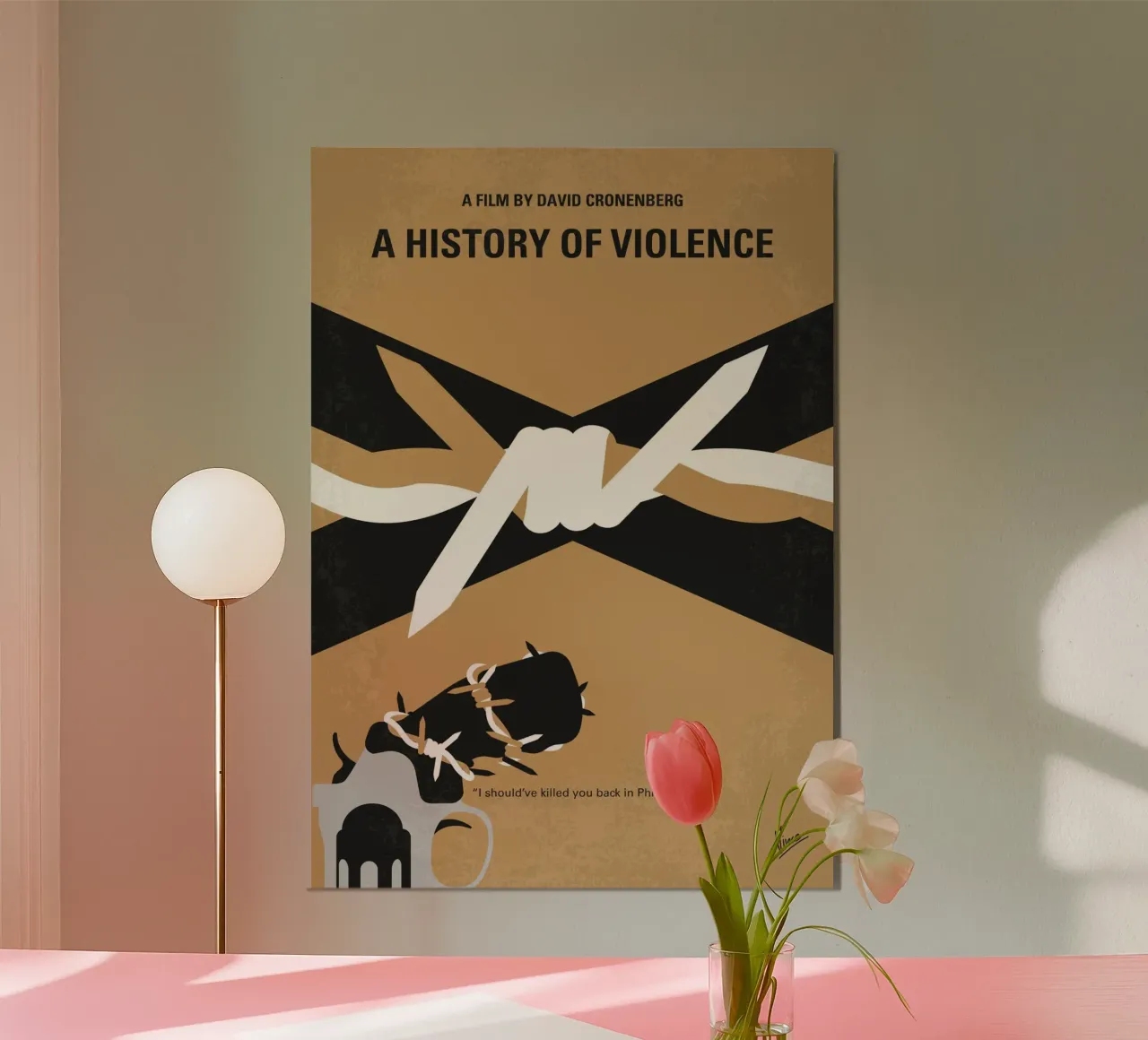 No1449 My A History of Violence minimal movie poster pannello forex da Chungkong