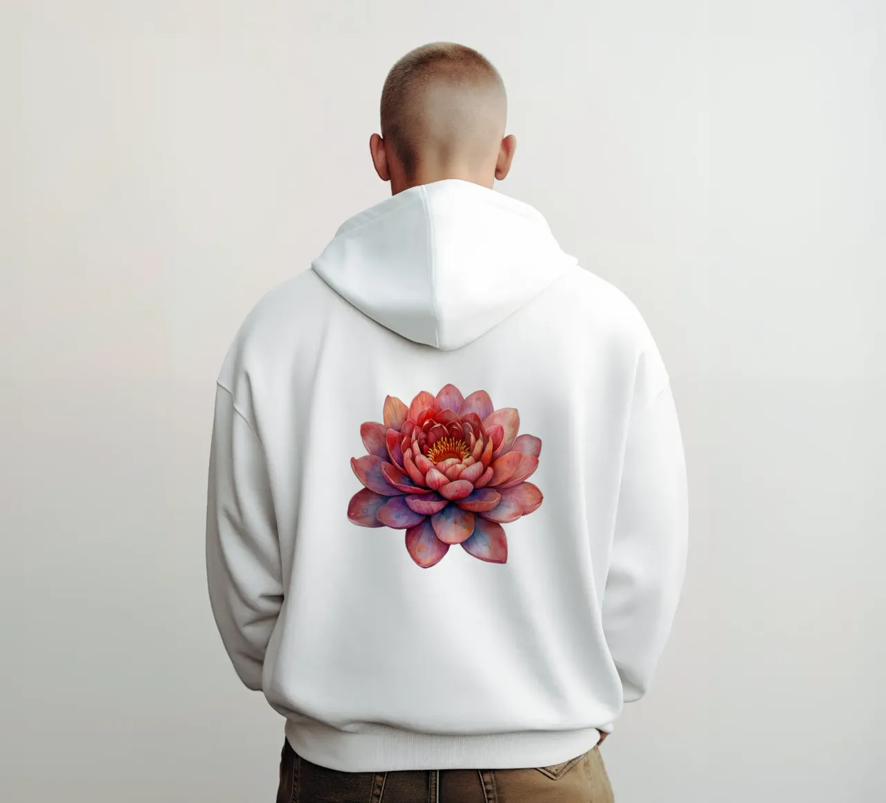 Lotus Flower 1 hoodie by Bold Blooms