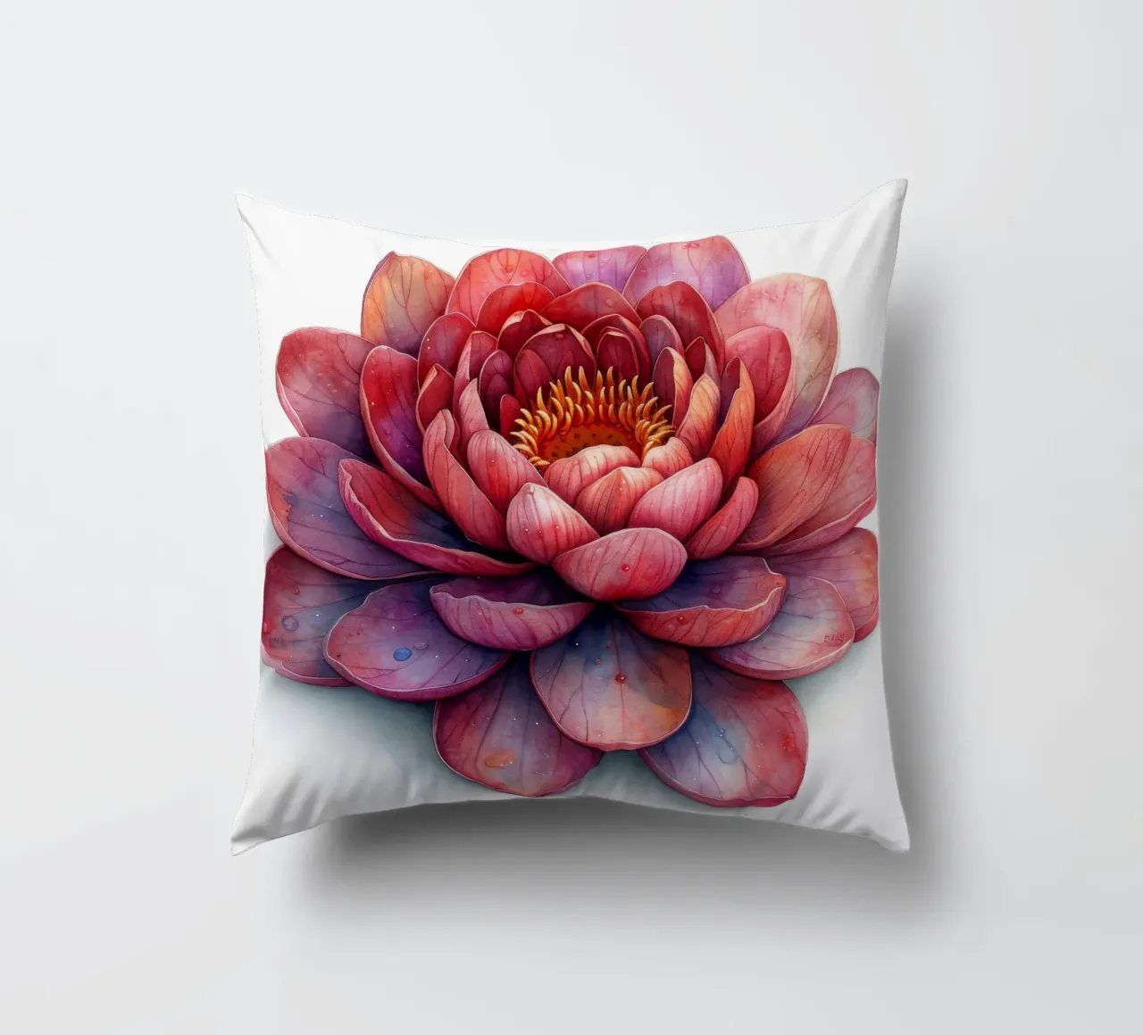 Fiore di loto 1 cuscino da Bold Blooms