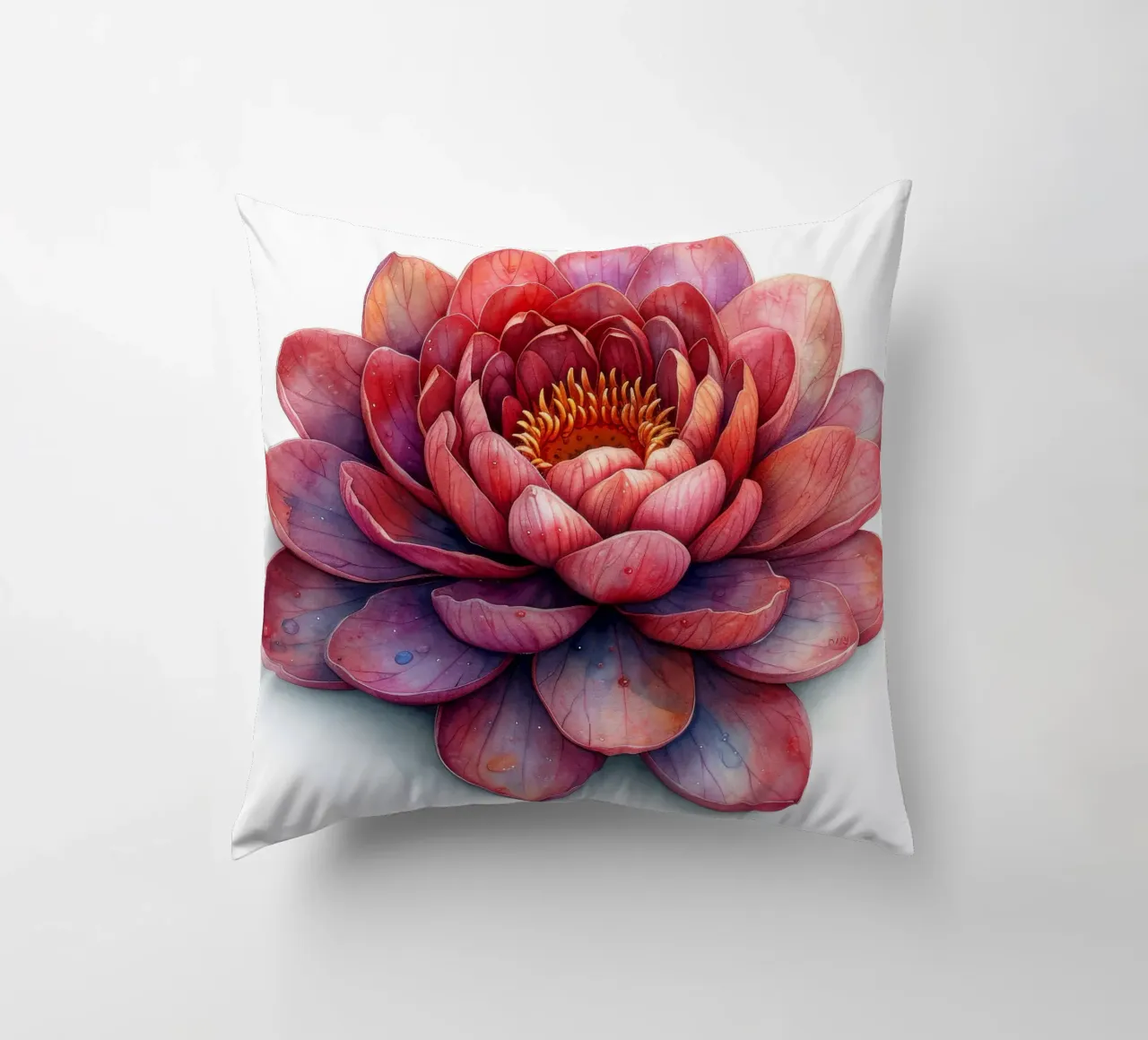 Fiore di loto 1 cuscino da Bold Blooms
