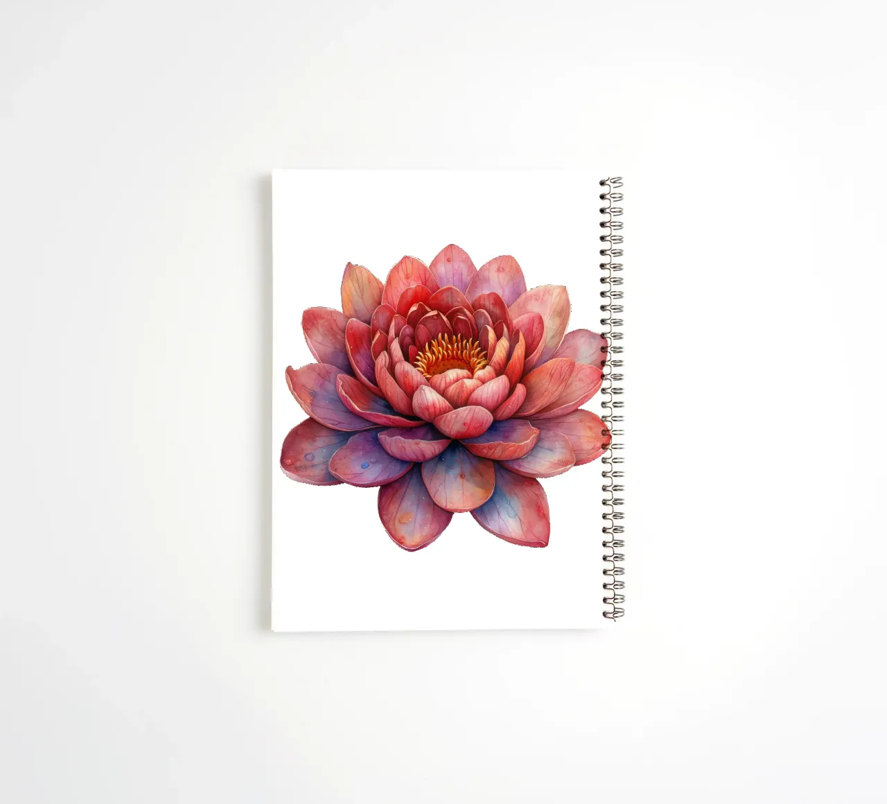 Lotus Flower 1 spiral notebook by Bold Blooms