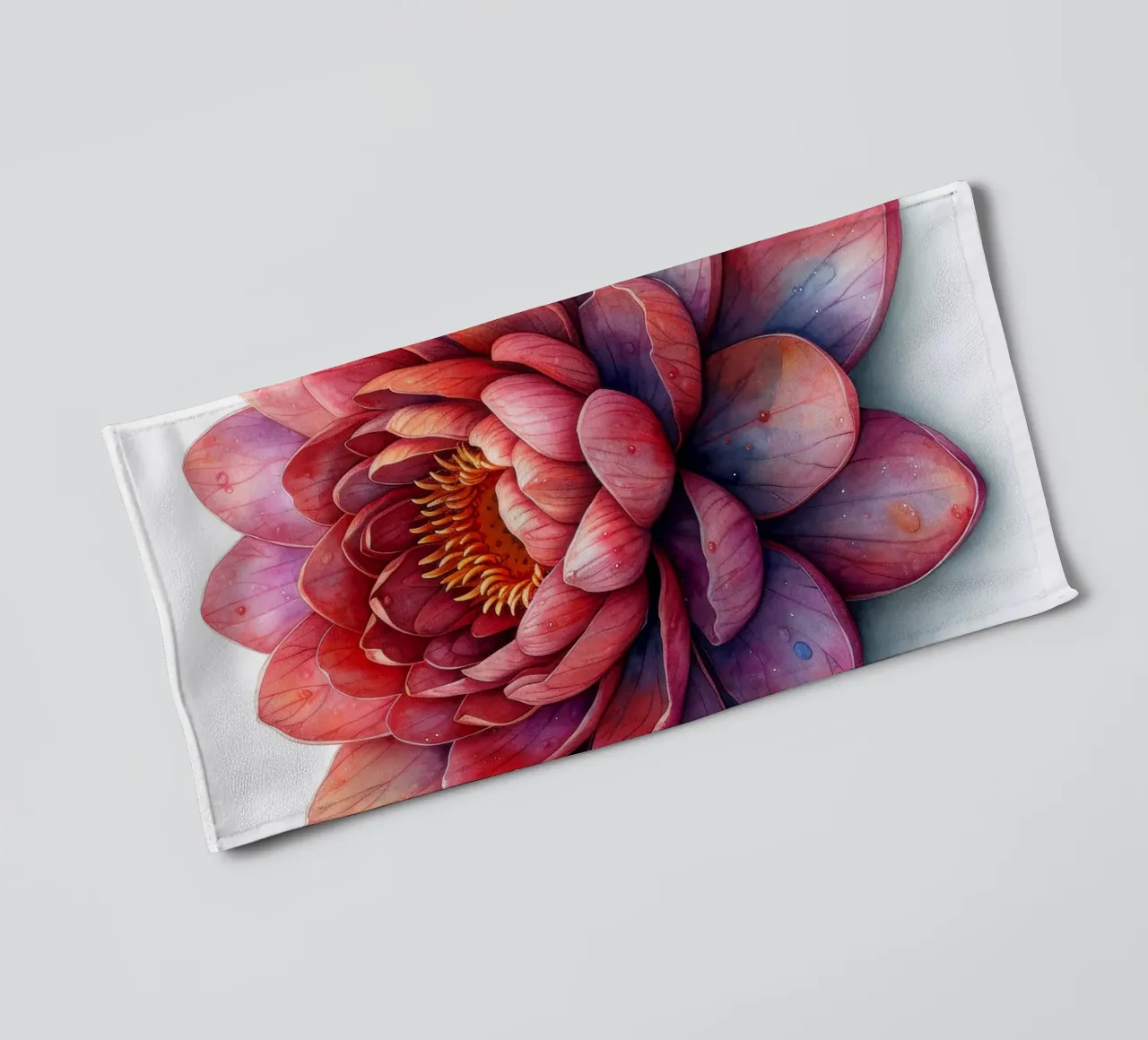Lotusbloem 1 badhanddoek van Bold Blooms