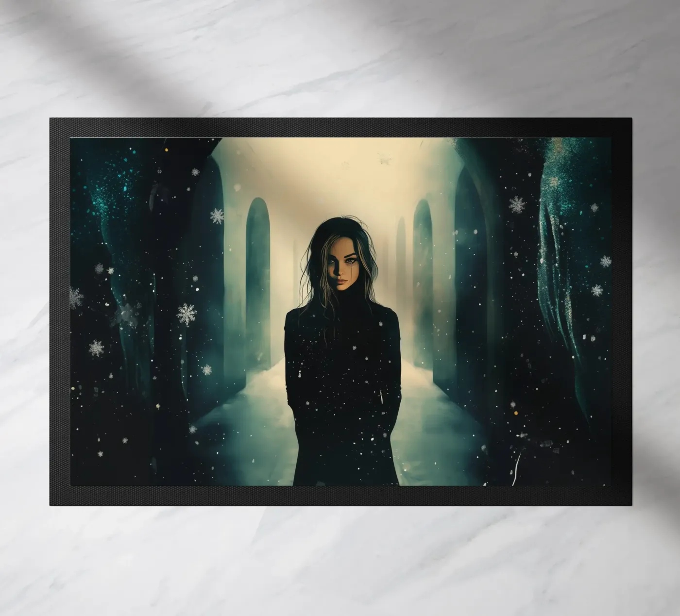 Dark winter deurmat van Synthaira