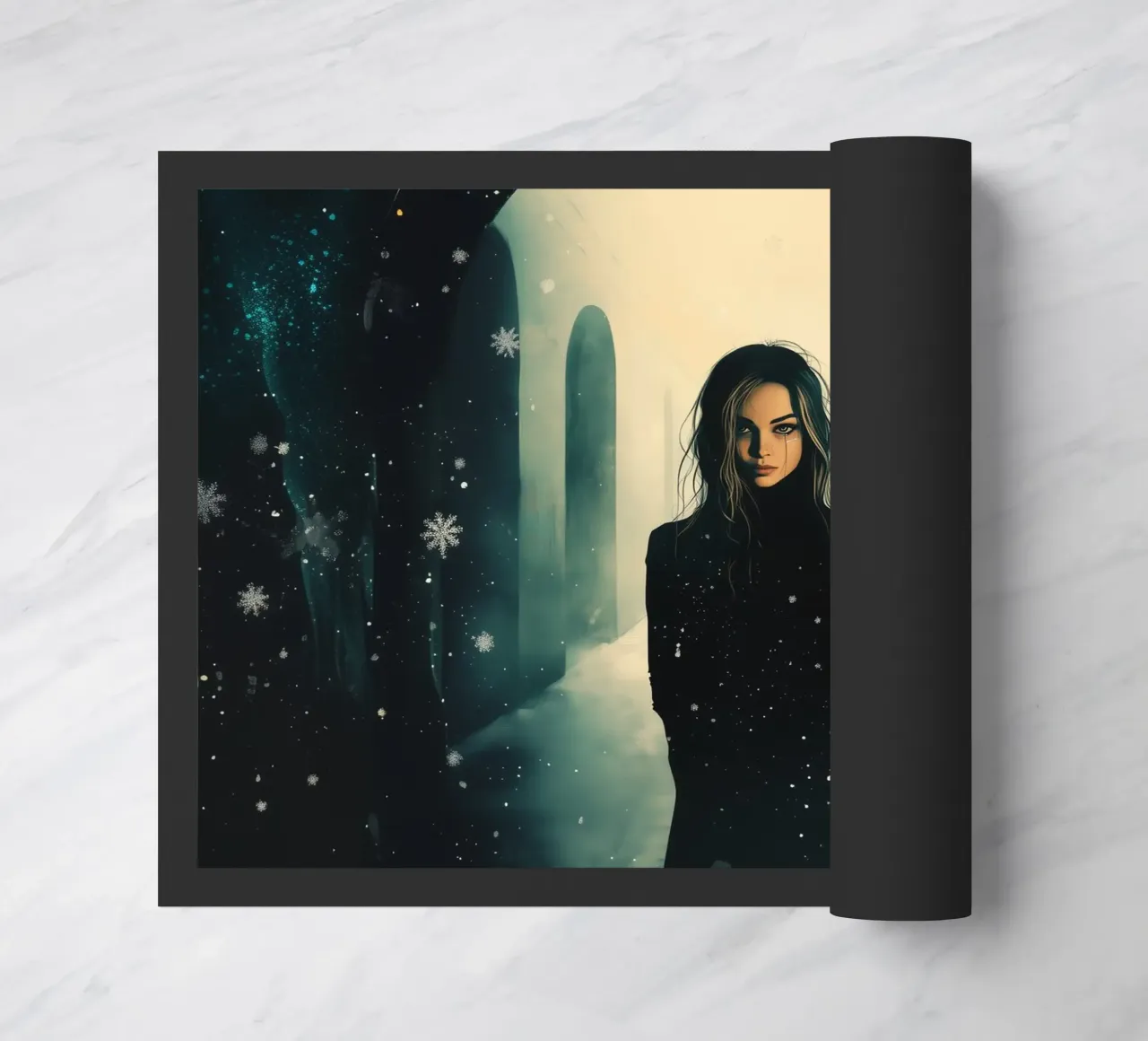 Dark winter doormat by Synthaira