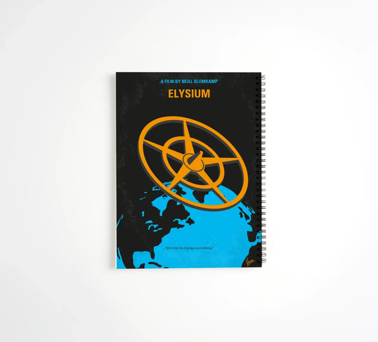 No1450 My Elysium minimal movie poster diario ad anelli da Chungkong