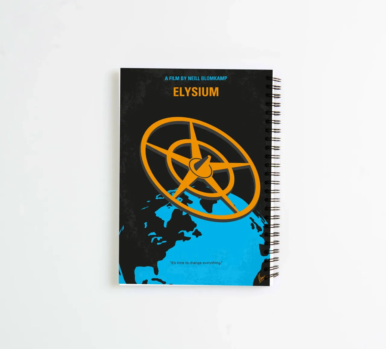 No1450 My Elysium minimal movie poster diario ad anelli da Chungkong