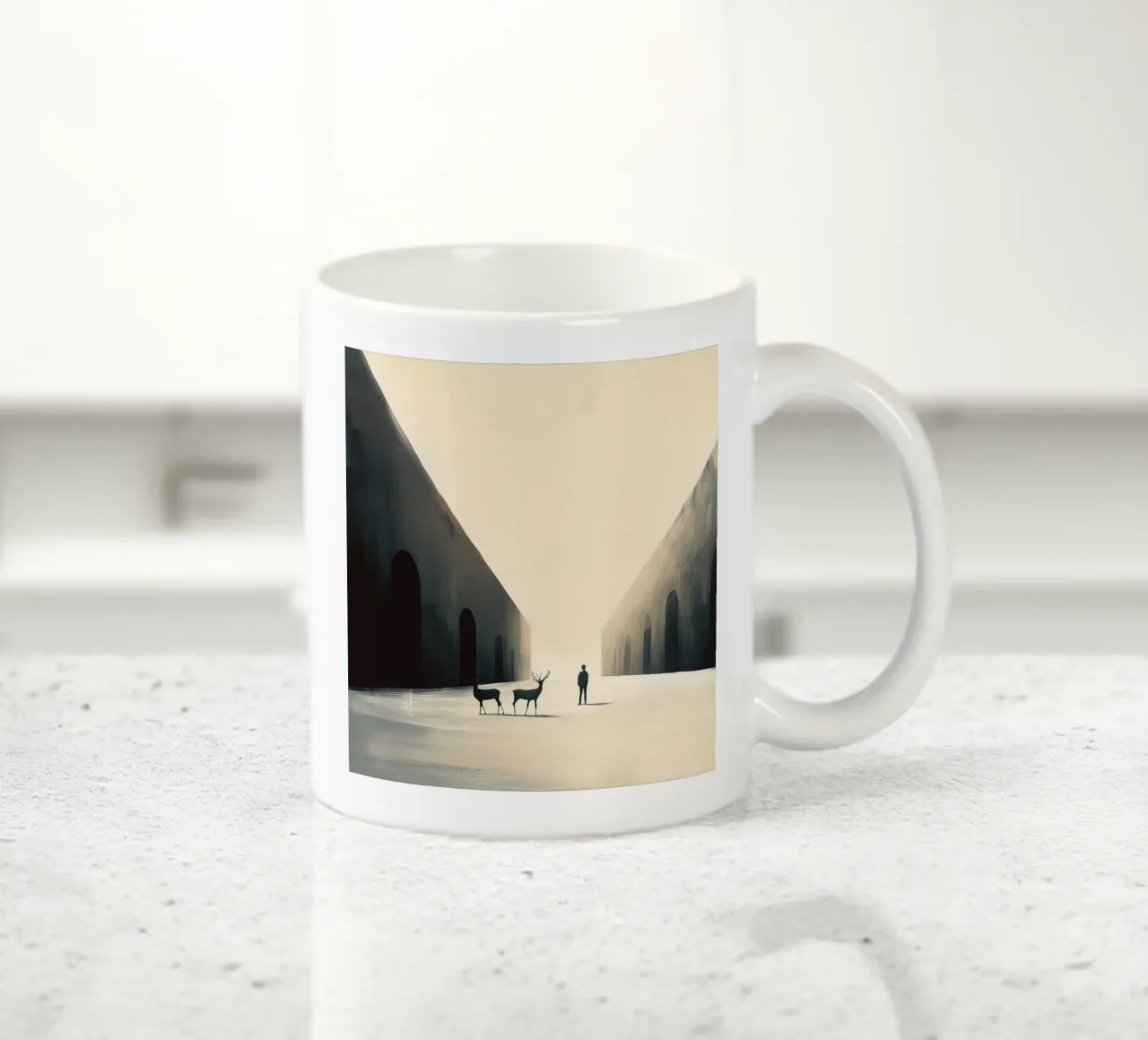 Deer tazza in ceramica da Synthaira