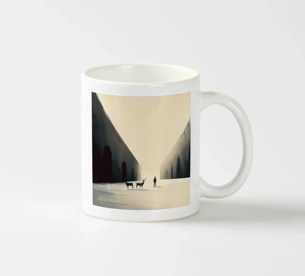 Deer tazza in ceramica da Synthaira