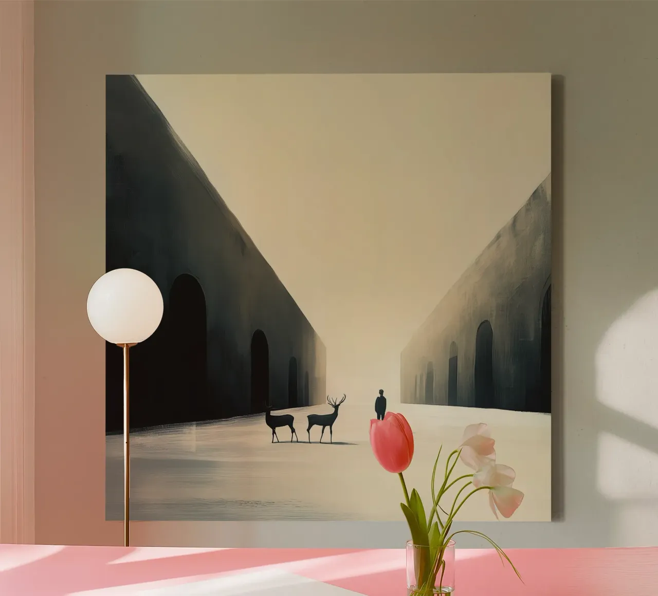 Deer canvas by Synthaira