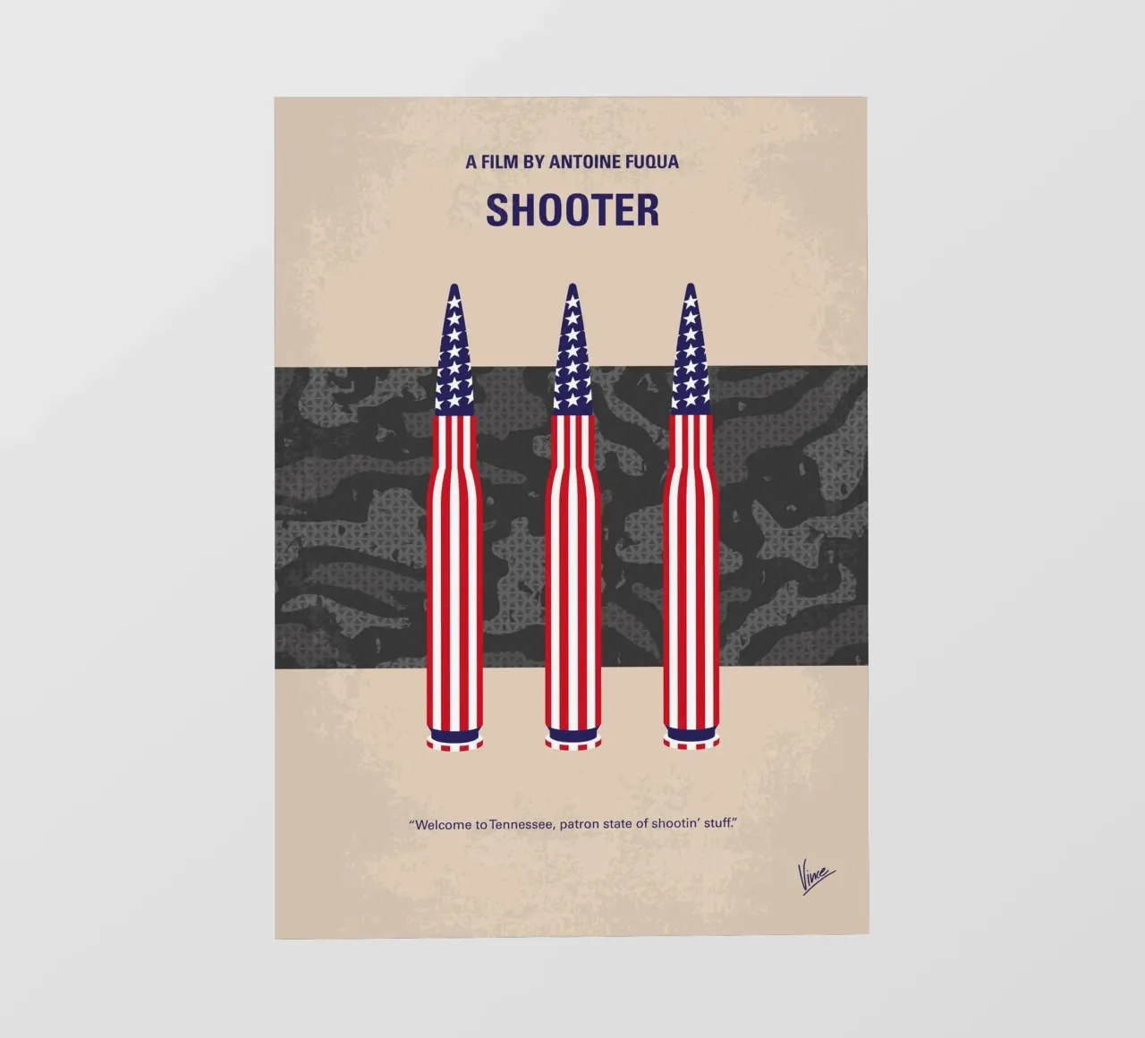 No1453 My Shooter minimal movie poster pellicola backlit da Chungkong