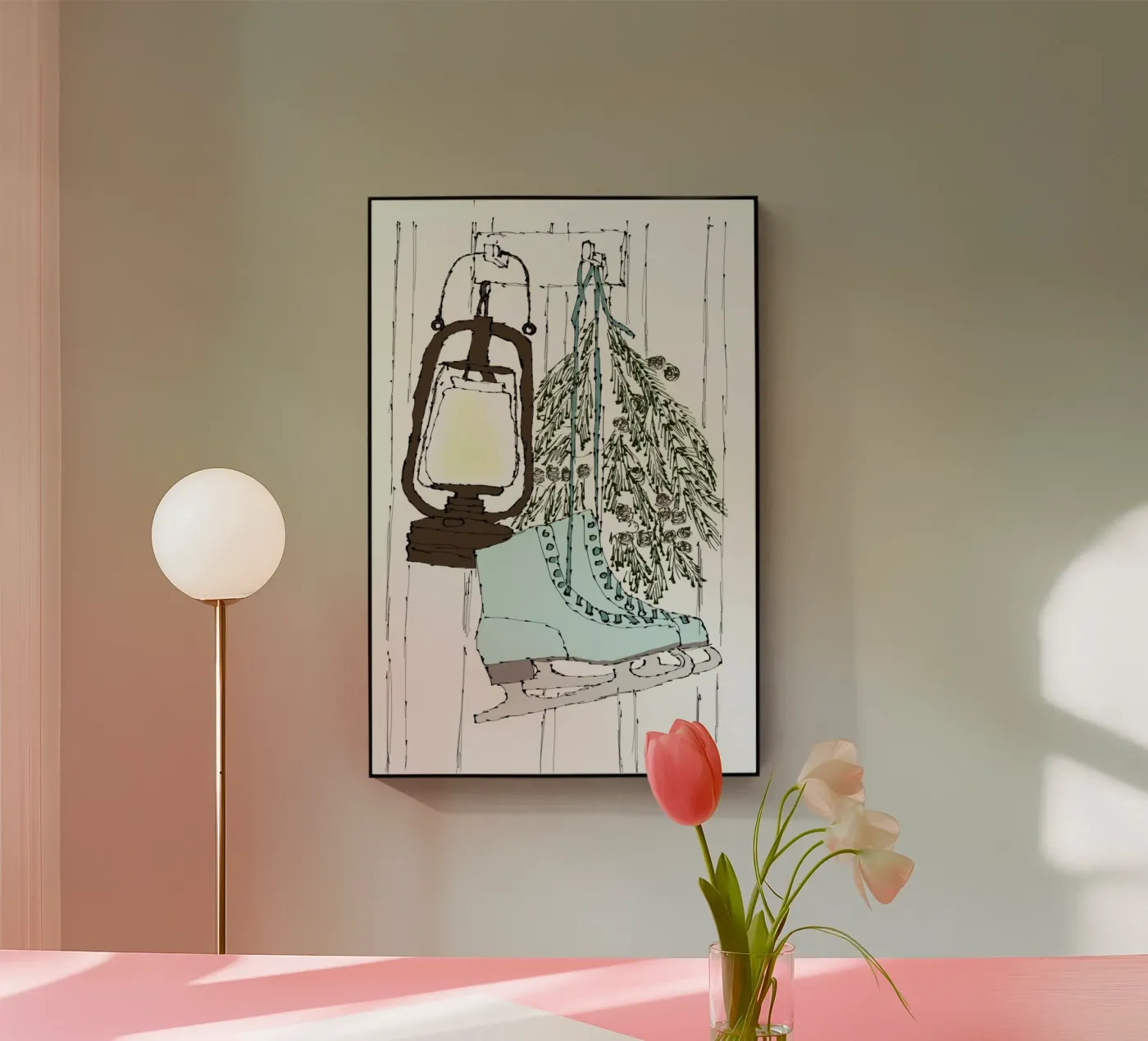 Happy Winter Time Acryl-Glas von Nathys_illustration
