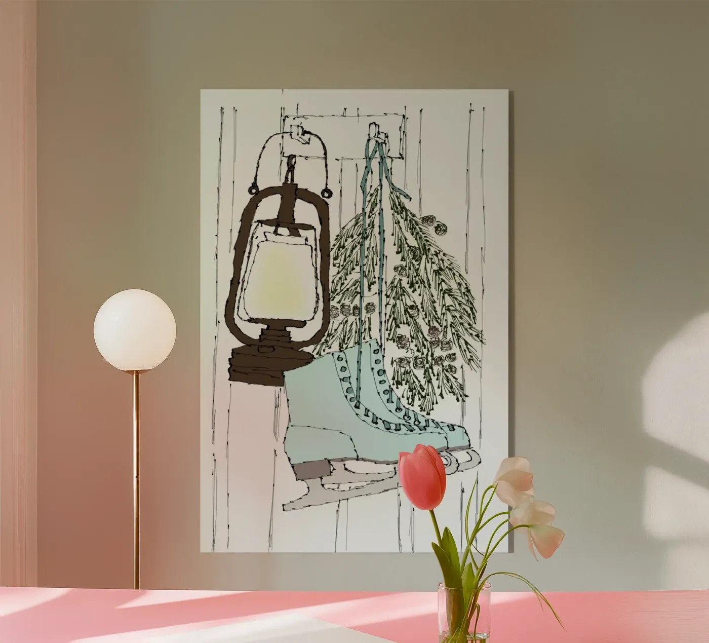 Happy Winter Time Acryl-Glas von Nathys_illustration