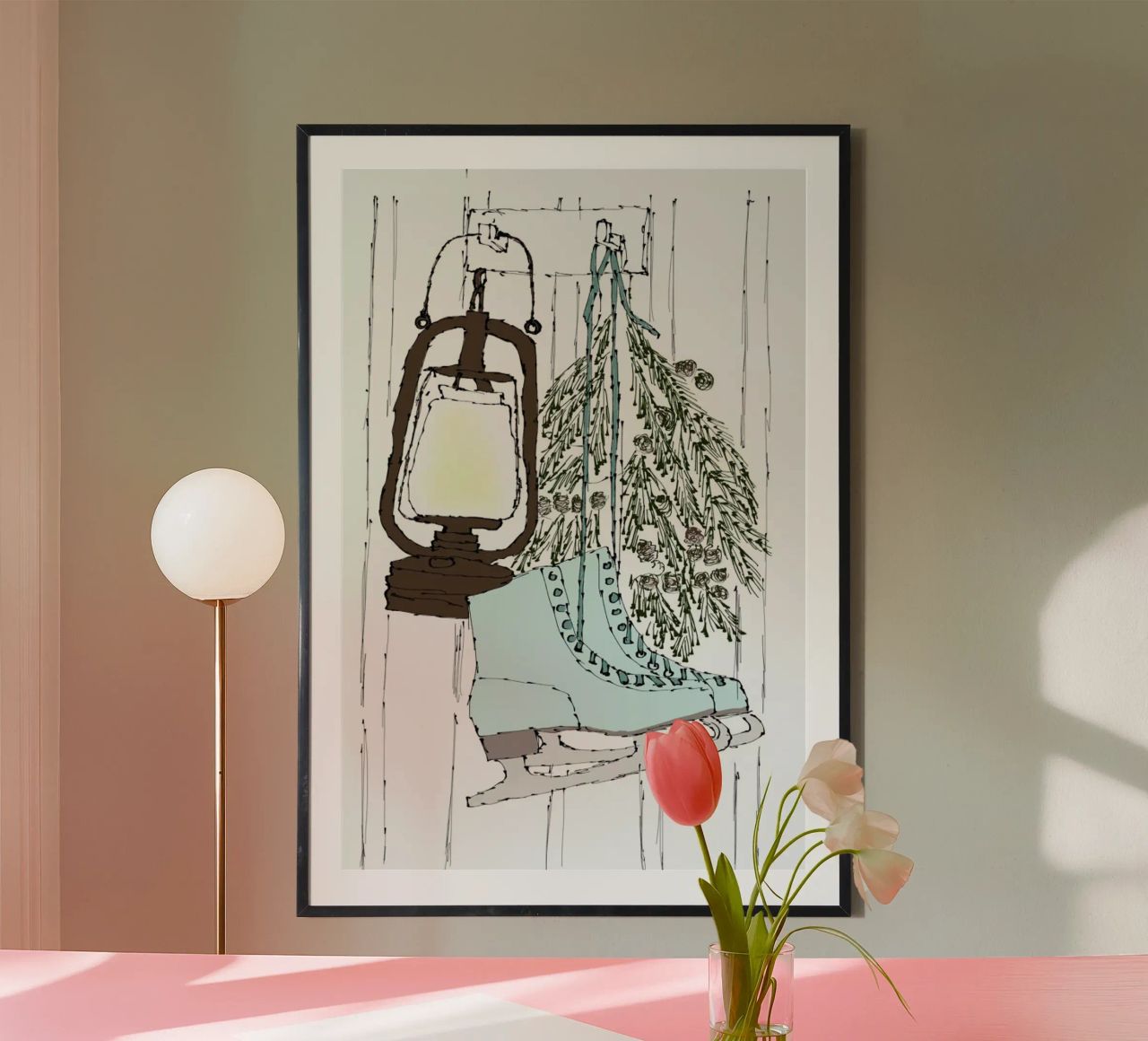 Happy Winter Time Poster von Nathys_illustration