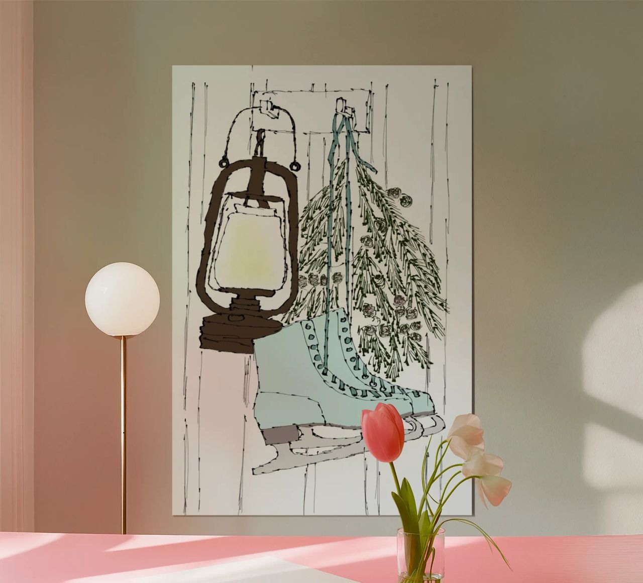 Happy Winter Time Poster von Nathys_illustration