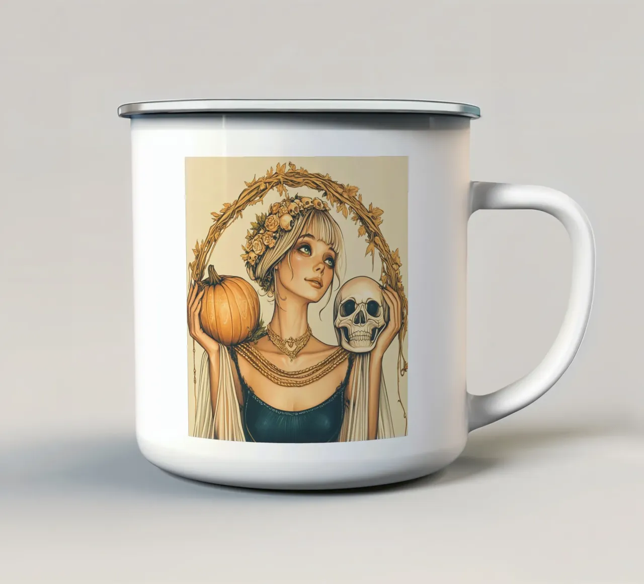 Halloween tazza in smalto da Synthaira