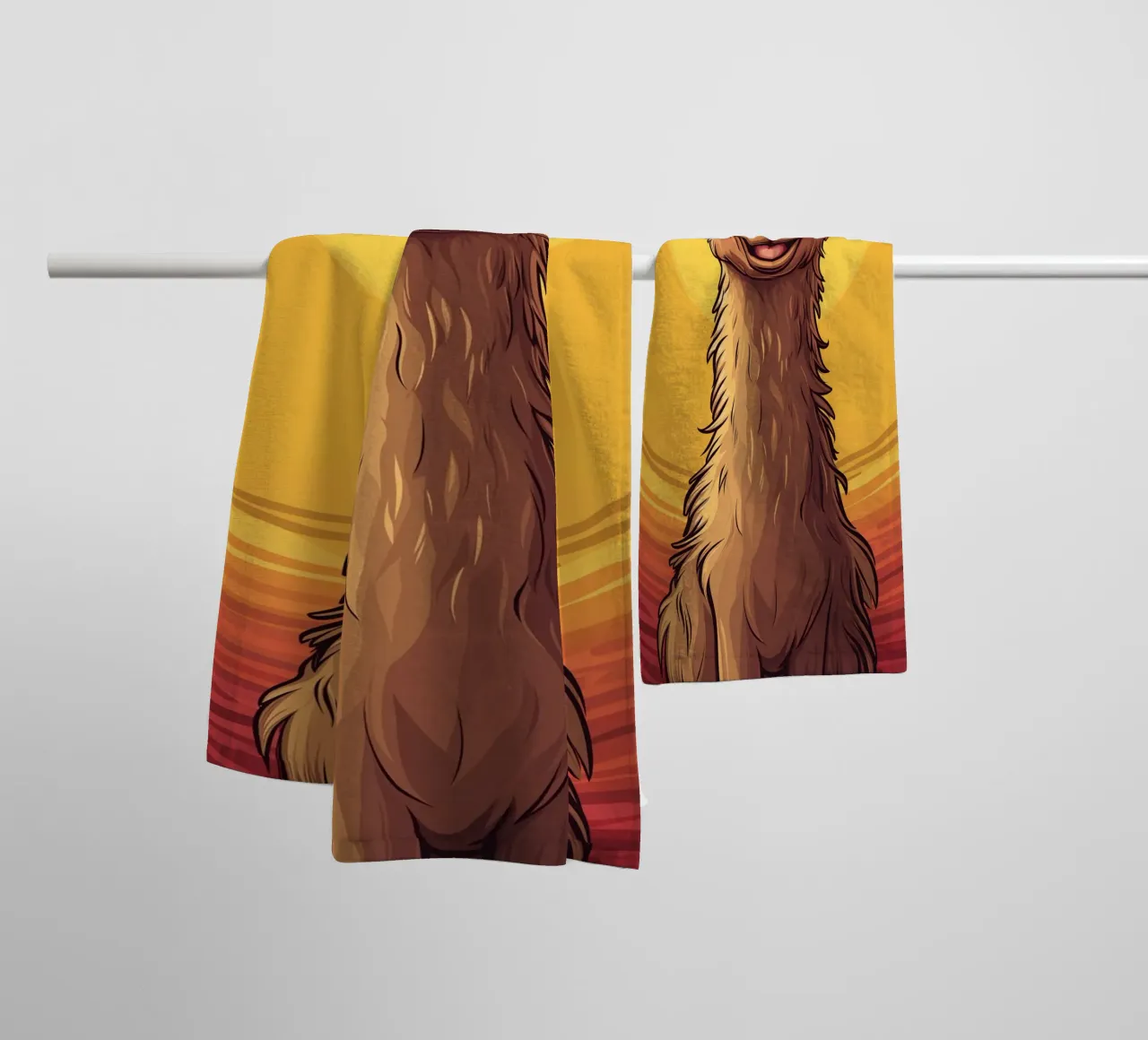 Happy Llama asciugamano da bagno da Synthaira