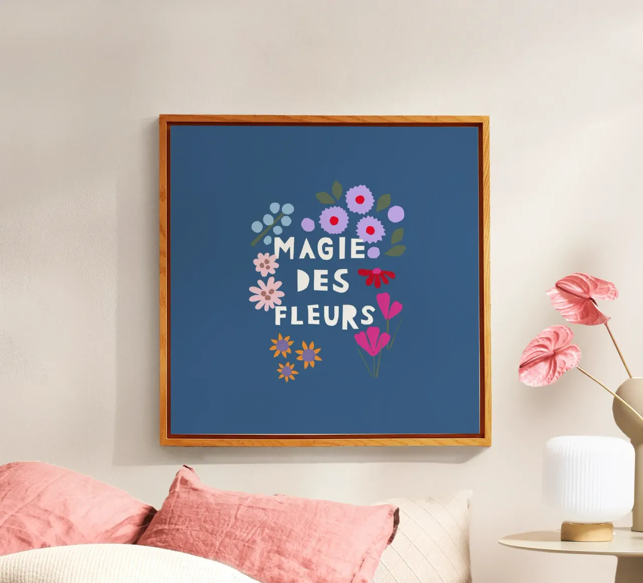 Magie des Fleurs blau metacrilato de Iris Knabenschuh Design