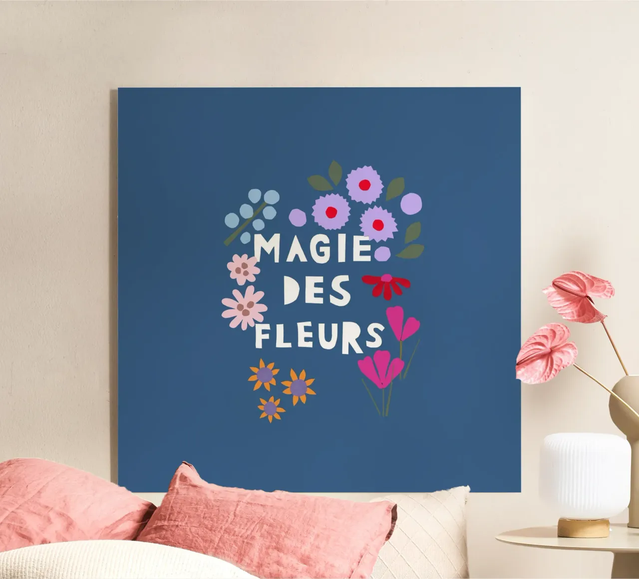 Magie des Fleurs blau metacrilato de Iris Knabenschuh Design