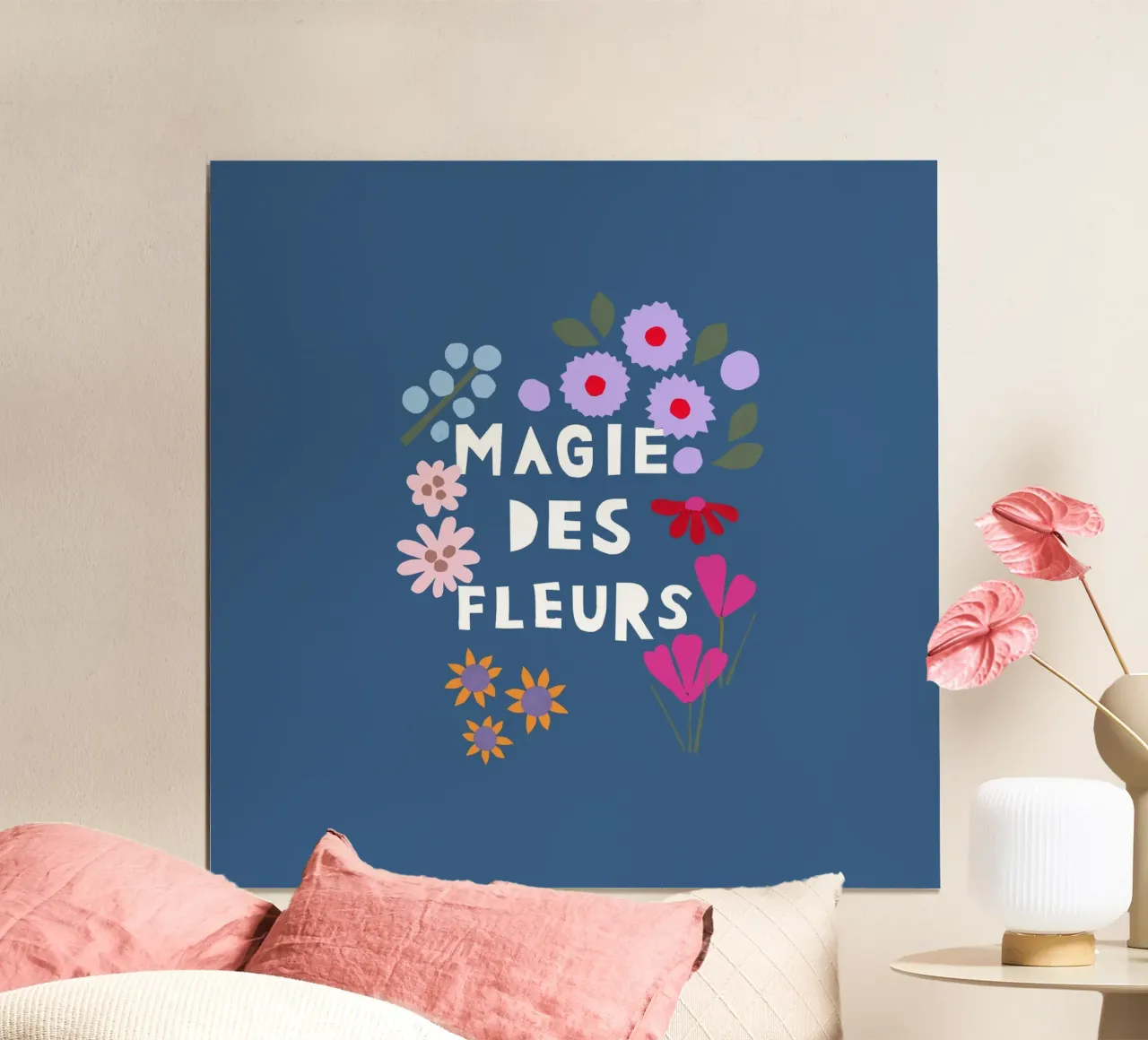 Magie des Fleurs blau carta hahnemühle da Iris Knabenschuh Design