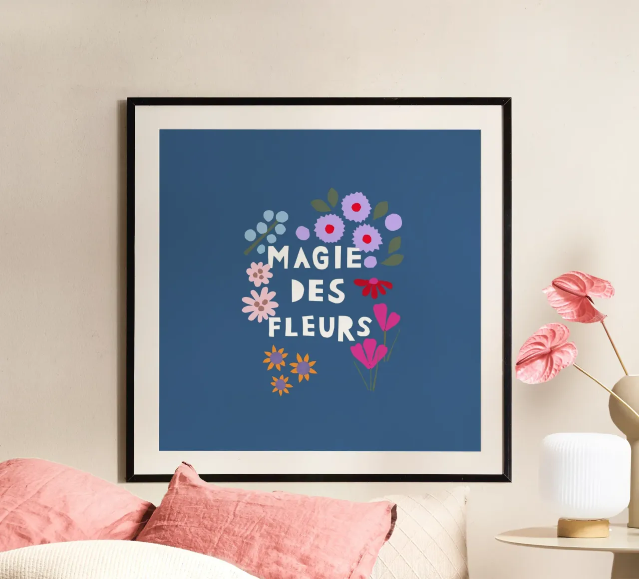 Magie des Fleurs blau carta hahnemühle da Iris Knabenschuh Design