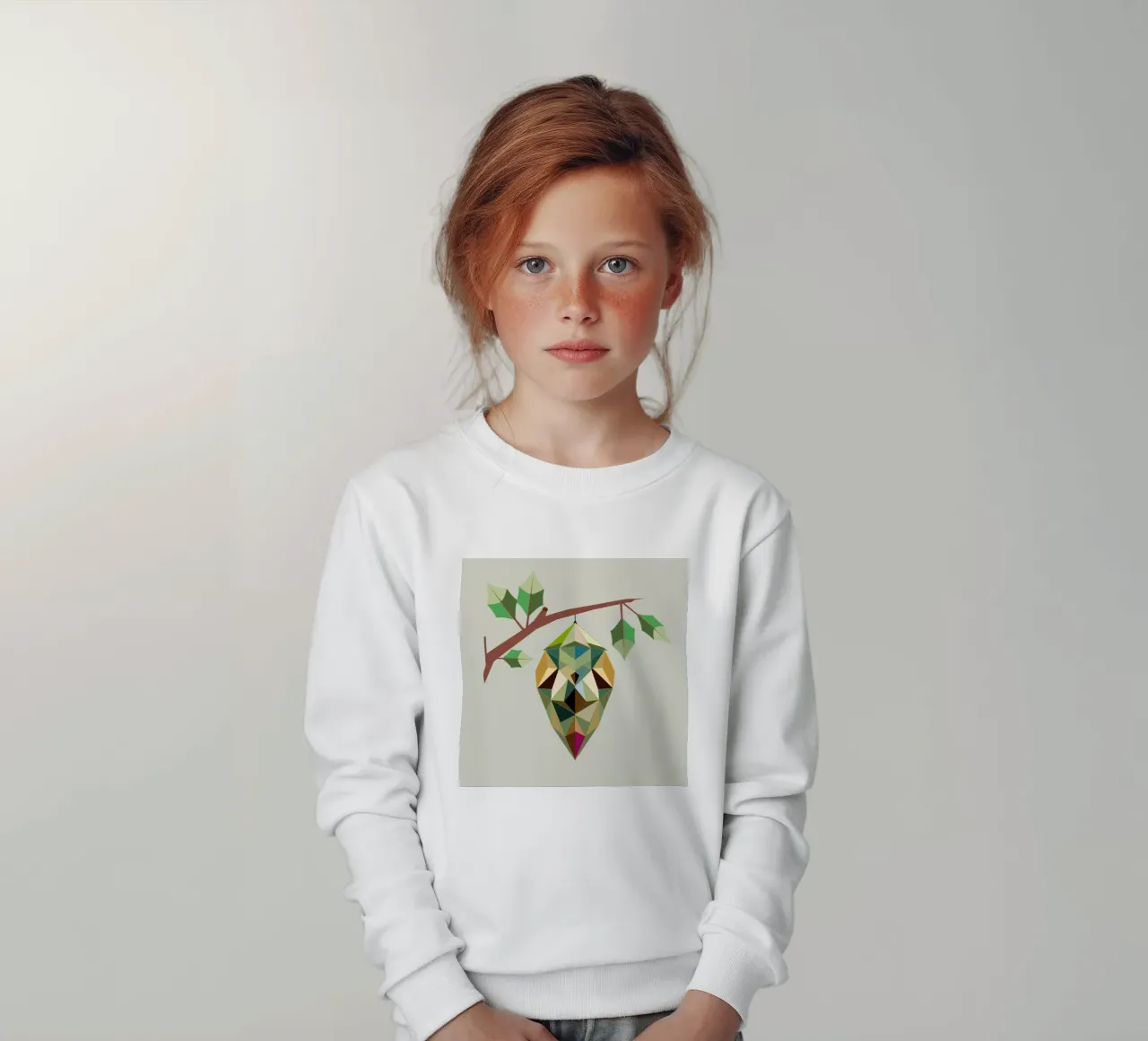 Capullo geométrico: símbolos de transformación sudadera para niño de namosh